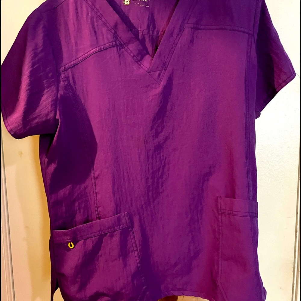 Purple scrub top